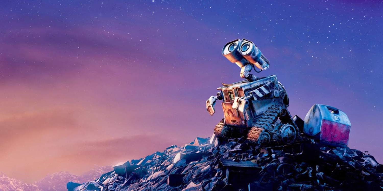 WALL-E Wall-E é o último destes robôs, que se mantém em funcionamento graças ao auto-conserto de suas peças.