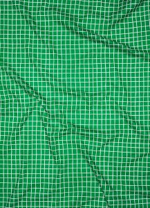 lençol com estampa quadriculado verde
