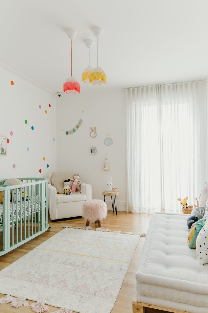 adesivo para quarto de bebê bolas coloridos